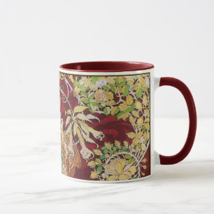 Mucha Art Nouveau: Woman With Daisy Mug