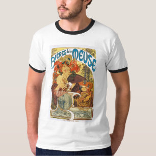 Mucha -  Bieres de la Meuse (Beer of the Muse) T-Shirt