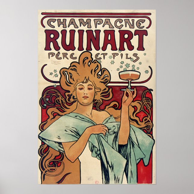 Mucha - Champagne Poster (Front)