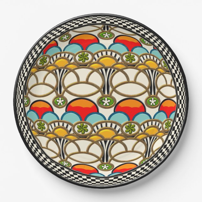 Mucha & Cliff  Paper Plate (Front)