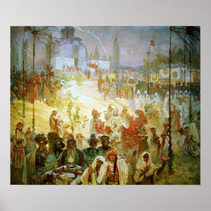 Mucha - Crowning Dusan Poster