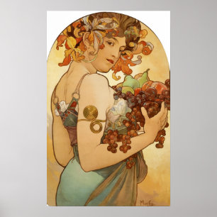 Mucha - Fruit Poster