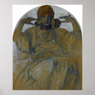 Mucha - Jaroslava Poster