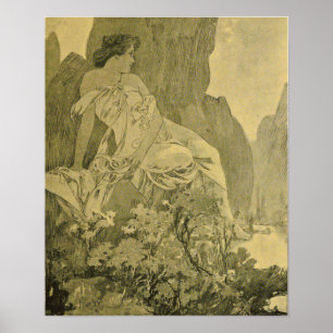 Mucha - Juillet Cocorico Poster