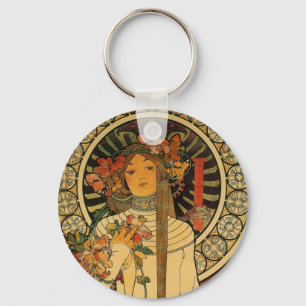 Mucha La Trappistine Key Ring