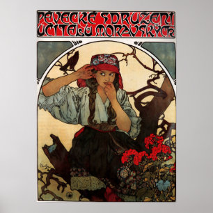 Mucha - Moravian Teachers' Choir 1911 Poster