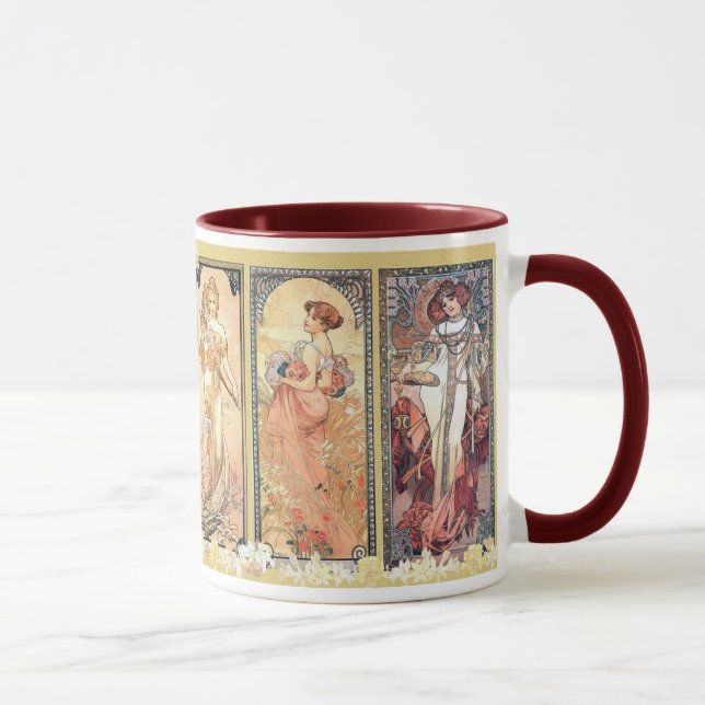 Mucha ~ Panel of Three Mug (Right)