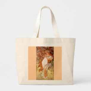 Mucha Spring Large Tote Bag