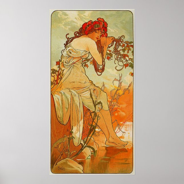 Mucha - Summer 1896 Poster (Front)