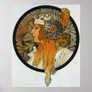 Mucha - Tete Byzantine Blonde Poster
