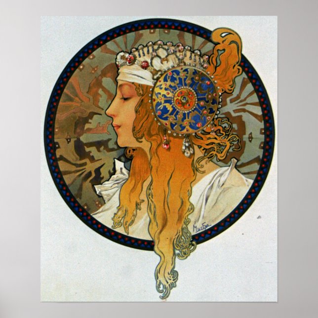Mucha - Tete Byzantine Blonde Poster (Front)