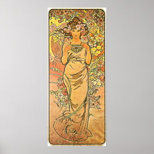 Mucha - The Rose 1898 Poster