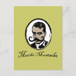 Mucho Mustacho - Zapata Postcard