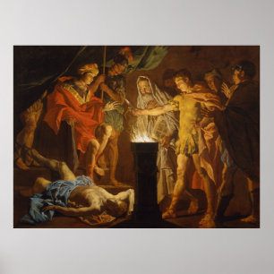 "Mucius Scaevola in the presence of Lars Porsenna" Poster