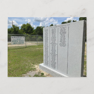 Muckle Grove Cemetery, Georgetown, SC Postcard