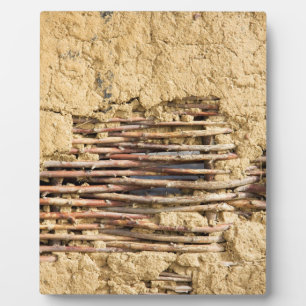 Mud and wattle wall plaque