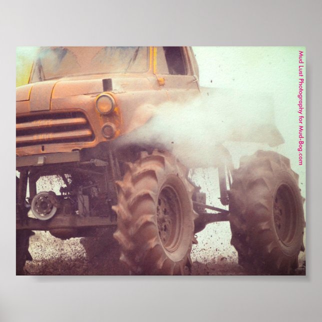 Mud Bogging 4x4 Truck Poster (Front)