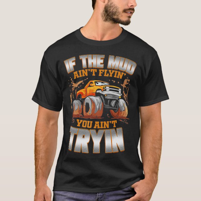 Mud Bogging Truck Mudding Racing Premium  T-Shirt (Front)