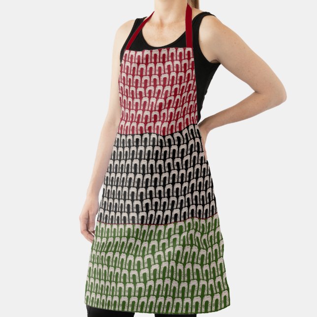 Mud Cloth African Pattern Apron (Insitu)