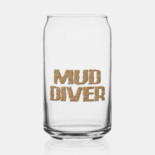 Mud Diver can glass
