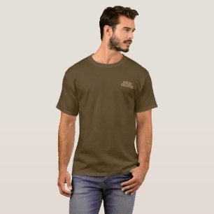 Mud Diving men brown T-shirt pocket