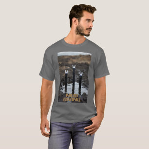 Mud Diving men gray T-shirt
