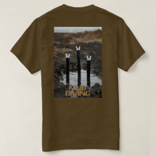 Mud Diving women brown T-shirt back