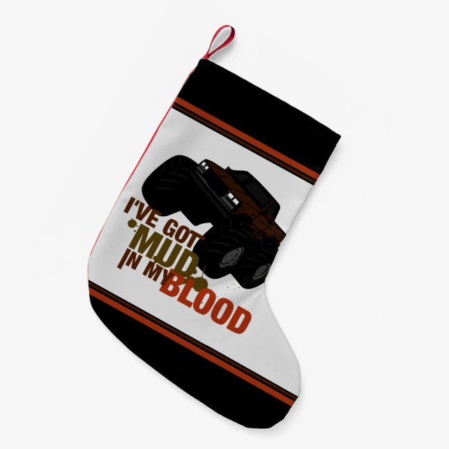 Mud in my Blood Small Christmas Stocking (Front (Hanging))