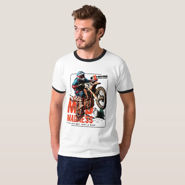 Mud Madness | Men's Ringer T-Shirt (Front Full)