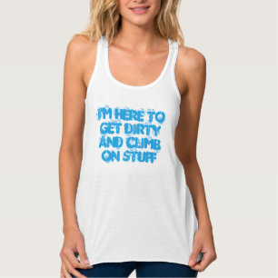 mud run tank top (get dirty)