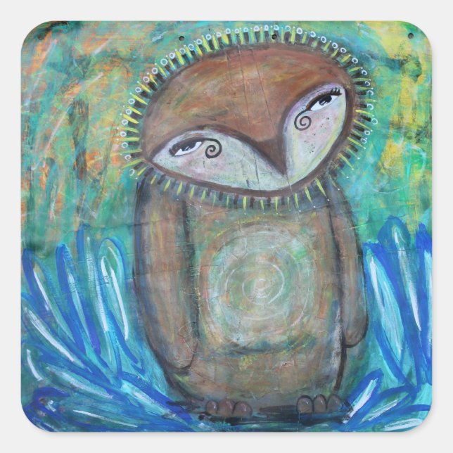 Mud Skipper, Be Brave, Square Sticker (Front)