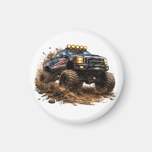 Mud Truck Power – Off-Road Beast Design Magnet