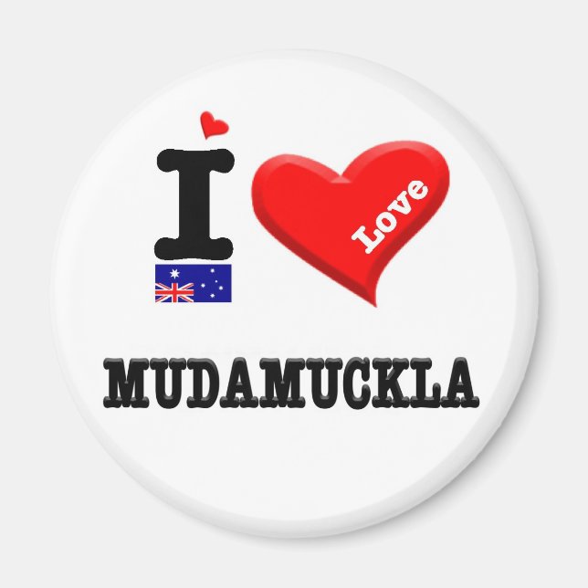 MUDAMUCKLA - I Love Magnet (Front)