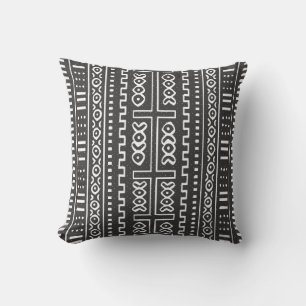 Mudcloth pattern pillow
