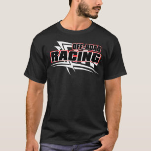 Mudding Mud Bogging Chequered Flag Racing  T-Shirt