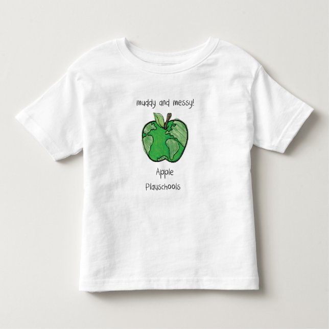 muddy and messy (toddler) toddler T-Shirt (Front)