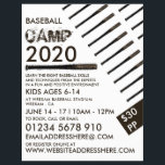 Muddy Baseball Bat, Baseball Camp Advertising Flyer<br><div class="desc">Muddy Baseball Bat,  Baseball Camp Advertising Flyers By The Business Card Store.</div>