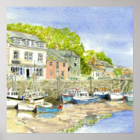 'Muddy Bottoms (Padstow)' Poster