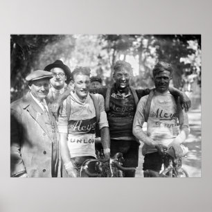 Muddy Faces Tour de France 1928 After Stage 10 Poster