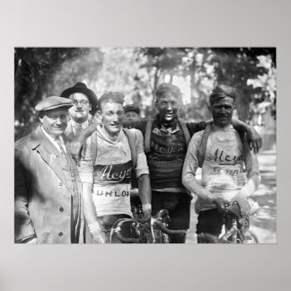 Muddy Faces Tour de France 1928 After Stage 10 Poster