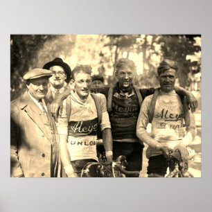 Muddy Faces Tour de France 1928 After Stage 10 Poster