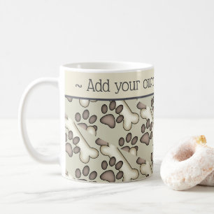 Muddy Paws And Bones Dog Lover Coffee Mug