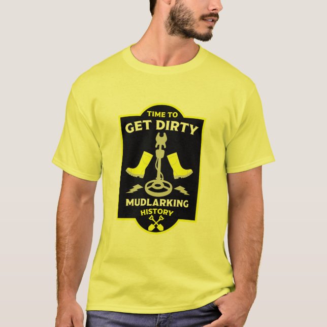 Mudlarking Metal Detecting T-Shirt (Front)