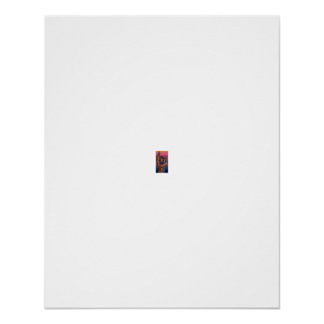 Mudra Hand Buddha Rainbow Glow Poster (Front)