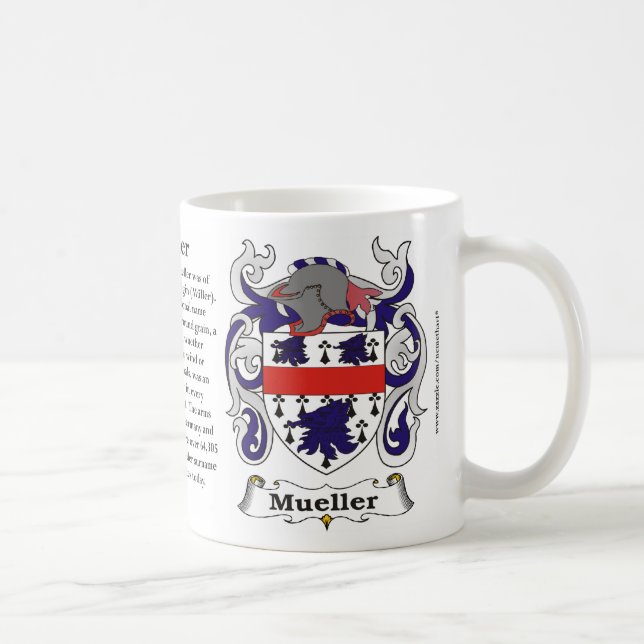 Mueller Family Coat of Arms Mug (Right)