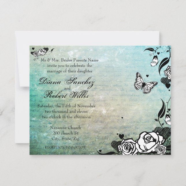 Muerte Day of the Dead Calaveras Sugar Skull Invitation (Front)