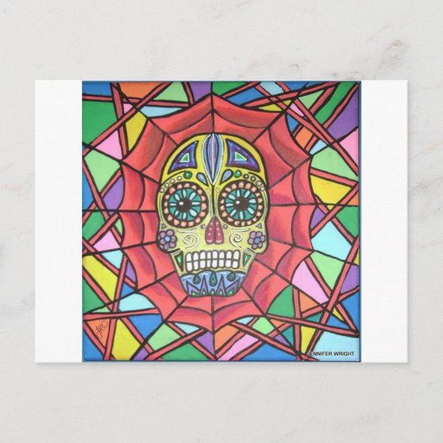Muertos Sugar Skull Web Postcard (Front)