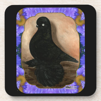Muffed Tumbler Pigeon Framed Coaster
