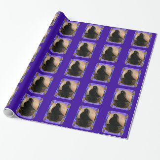 Muffed Tumbler Pigeon Framed Wrapping Paper