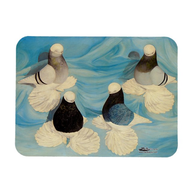 Muffed Tumblers Four Magnet (Horizontal)